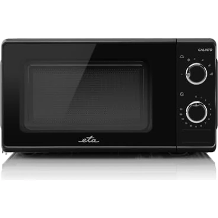 ETA Mikrowelle Galiato I 6 Stufen I Auftauen I Erwärmen I 700W I bis zu 30 min Timer I 17 Liter I Schwarz – Bild 2