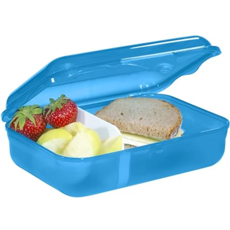 Step by Step Lunchbox Mermaid Lola, Blau, mit Trennwand und Klickverschluss, spülmaschinenfest, BPA-frei, für Schule und Kindergarten, 0,9l – Bild 2