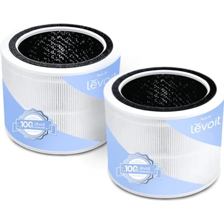 LEVOIT Core 200S Ersatzfilter 2er Pack, HEPA-Filter mit Aktivkohle, entfernt 99,97% Schimmel, Allergien, Rauch und Staub – Bild 1