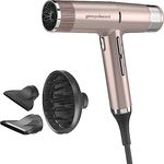 GA.MA Italy Professional iQ1 Perfect Ultraleichter Haartrockner mit bürstenlosem Motor, Oxy-Active-Technologie, 1600 W, Gold-Rosa
