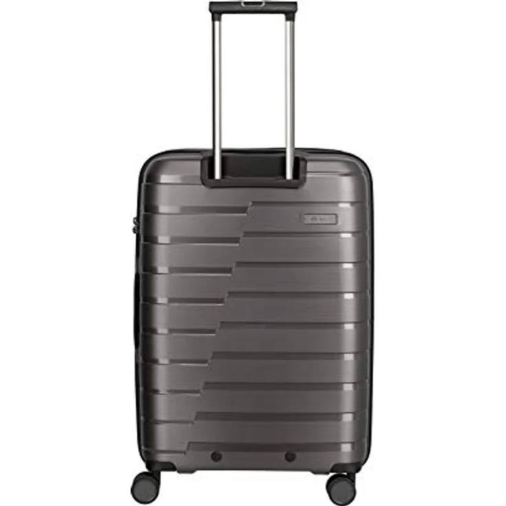 travelite 4-Rad Koffer M mit Dehnfalte + TSA Schloss, Gepäck Serie AIR BASE: Funktionaler Hartschalen Trolley im coolen Look, 075348-04, 67 cm, 71 Liter (erweiterbar auf 82 Liter), anthrazit (grau) – Bild 3