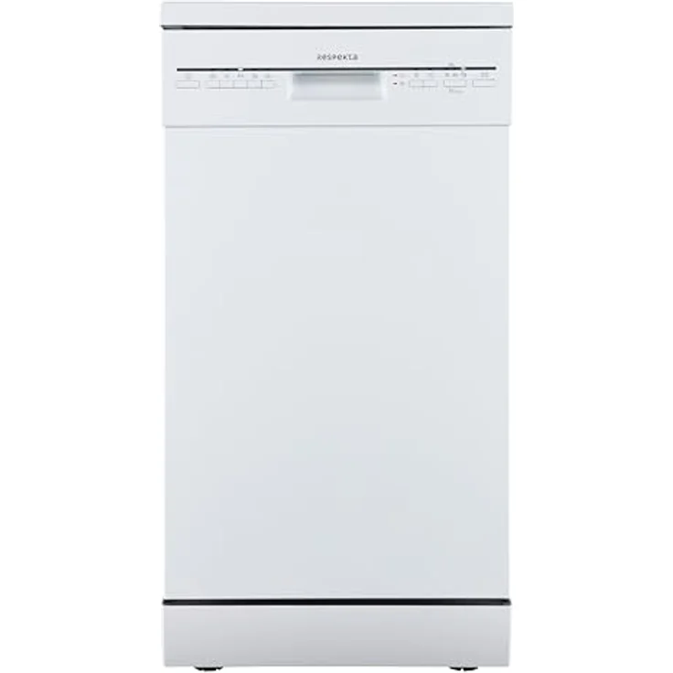 Respekta Geschirrspüler Bena, freistehend oder unterbaufähig, 45 cm, weiß, 10 Maßgedecke, Eco-Modus, automatische Türöffnung, halbe Beladung – Bild 2