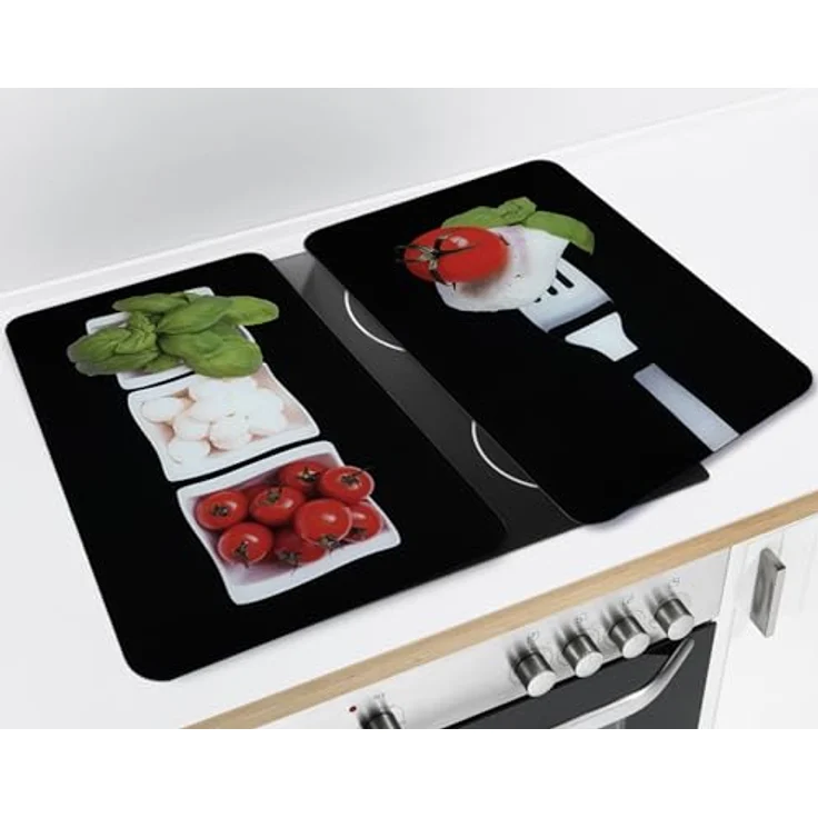 Wenko Herdabdeckplatte, Breite 52 cm, gehärtetes Glas – Bild 5