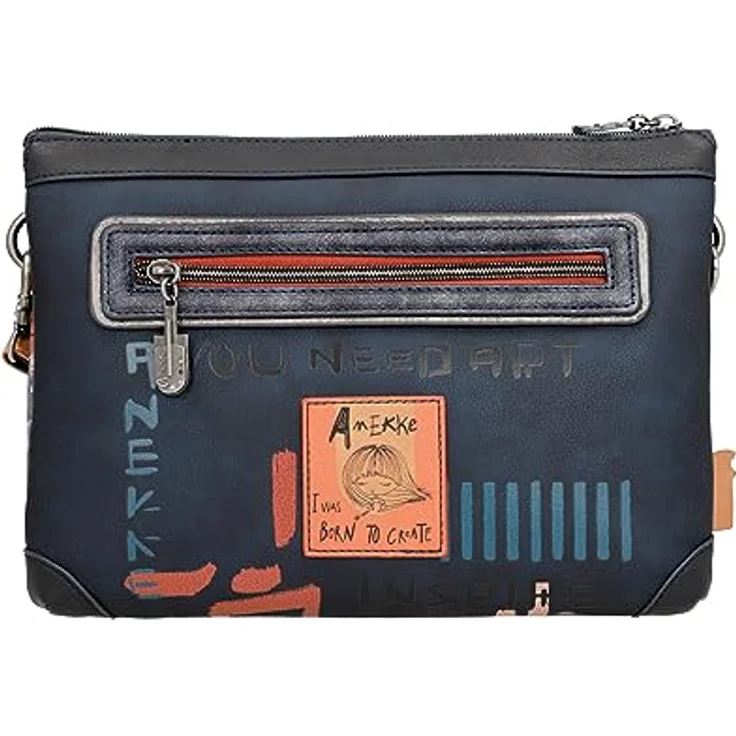 Anekke Contemporary 2 Compartment Shoulder Bag M, Umhängetasche in Multicolor mit abnehmbarem und verstellbarem Schulterriemen – Bild 4