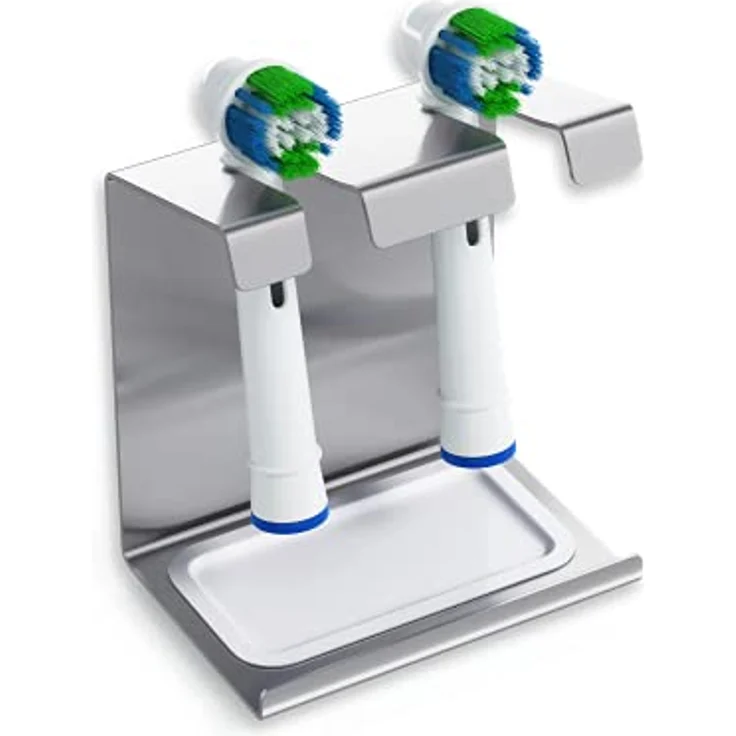 WIETRE 2er Edelstahl Aufsteckbürsten-Halter für Oral-B, iO, Philips – Bild 1