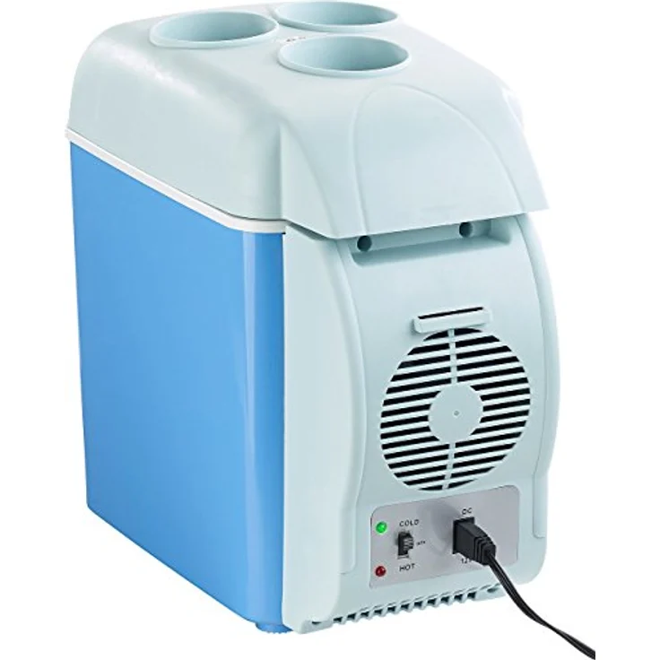 Lescars Autokühlbox 7,5 l, thermoelektrische Kfz-Wärme- & Kühl-Box mit 3 Getränkehaltern, 12 V, für Pkw und Wohnmobil – Bild 4