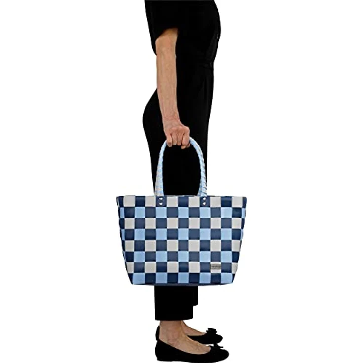 normani Einkaufstasche geflochten mit Henkeln, Tragetasche extra robust, 20 Liter Volumen, Farbe Classic/Namaka, aus 70 % recyceltem Material – Bild 3