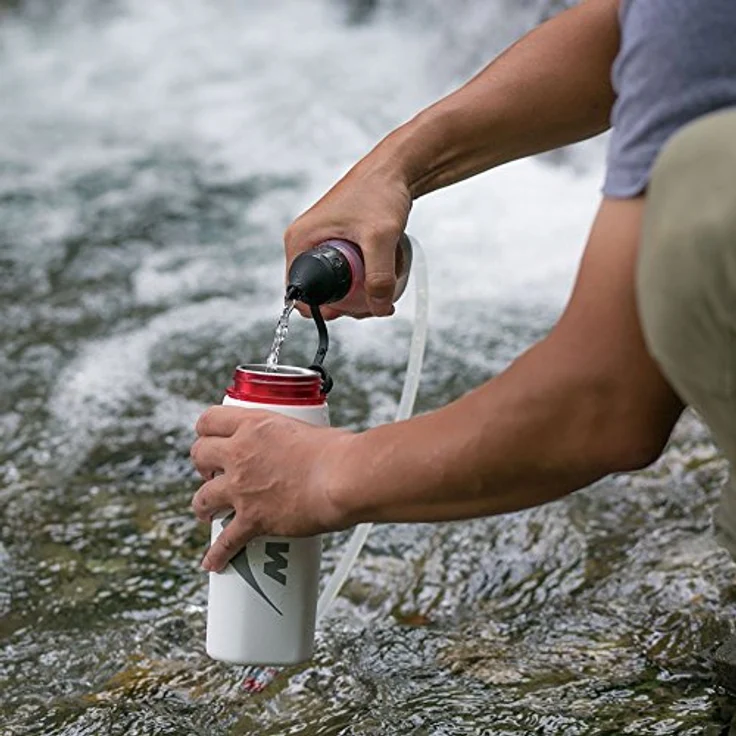MSR TrailShot Mikrofilter, kompakter Wasserfilter mit Hohlfasertechnologie, 1 L/min Durchflussrate, für 2000 Liter Wasser – Bild 6