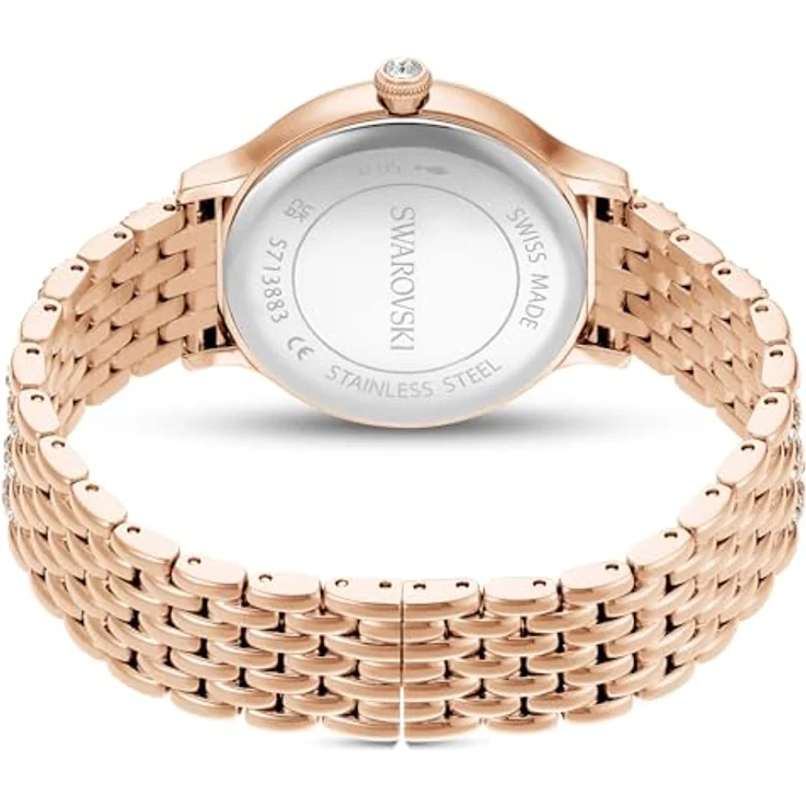 Swarovski Quarzuhr IMBER 5713883, Damenuhr in Roségold mit 232 Kristallen, Swiss Made, Edelstahlarmband, analog, wasserdicht bis 50 Meter – Bild 3