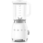 SMEG, BLF03WHEU, 1,5 l Standmixer, 4 -Geschwindigkeitsstufen, 4 Automikprogramme, Abnehmbare Doppelklinge, Deckelöffnung transparent mit Dosierkappe, rutschfest, 800W, Weiß