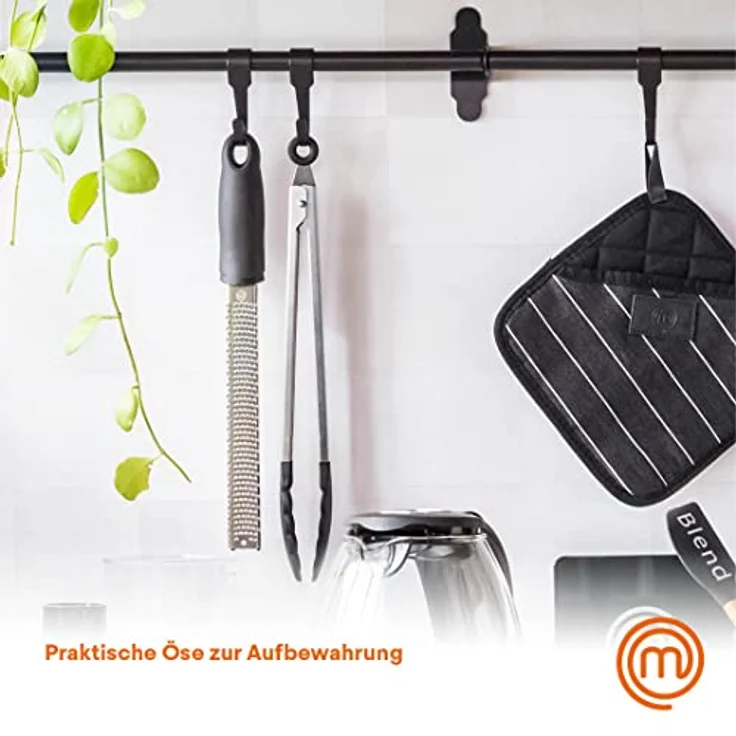 MasterChef Zestenreißer / Küchenreibe, Parmesanreibe, Zitronreibe, Zester, Ingwerreibe, Soft Griff Micro Planing Tool, Perfekt für Fein Geriebene Gewürze, Handreibe, 32.5 cm, Spülmaschinenfest – Bild 5