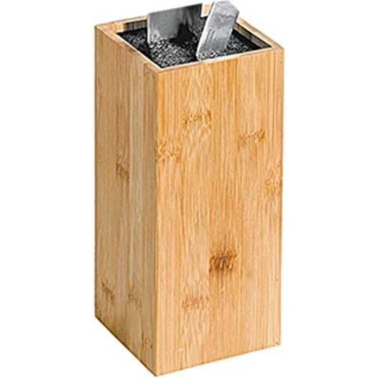 Kesper 58022 Messerblock, Bambus, Braun, 10 x 10 x 23 cm – Bild 2