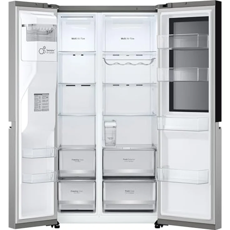 LG Side-by-Side Kühlschrank GSGB71PYLL Prime Silver mit Wassertank – Bild 6