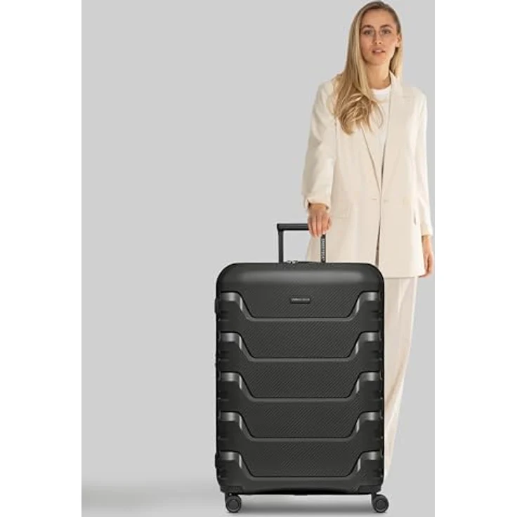 Smartbox Hartschalen-Trolley Edition 01, 4 Rollen, Polypropylen, Schwarz – Bild 7