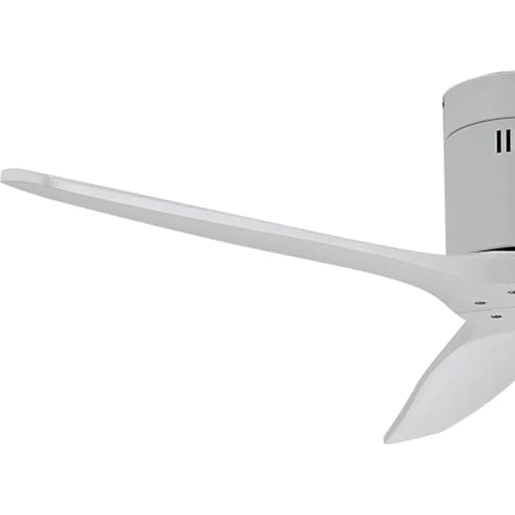 Lucande Deckenventilator Vindur, moderner Ventilator mit 3 Lüfterflügeln und Fernbedienung, weiß – Bild 4