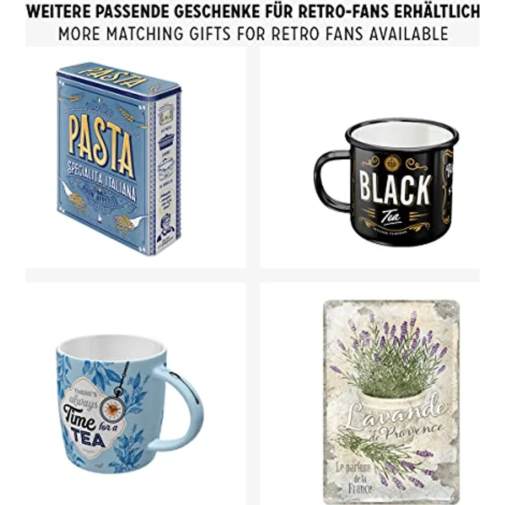 Nostalgic-Art Retro Teedose, Herbal Blossom Tea – Geschenk-Idee für die Küche, Aufbewahrung für losen Tee und Teebeutel, Vintage Design, 100 g – Bild 5