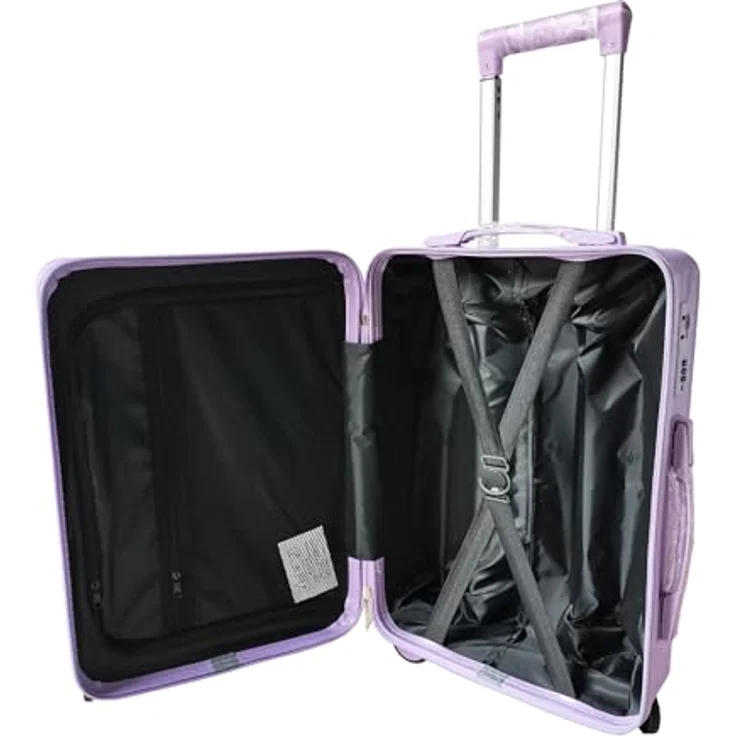NTK-Collection Hartschalenkoffer 4er-Set Leandra, Lila Trolley mit Teleskopgriff – Bild 5