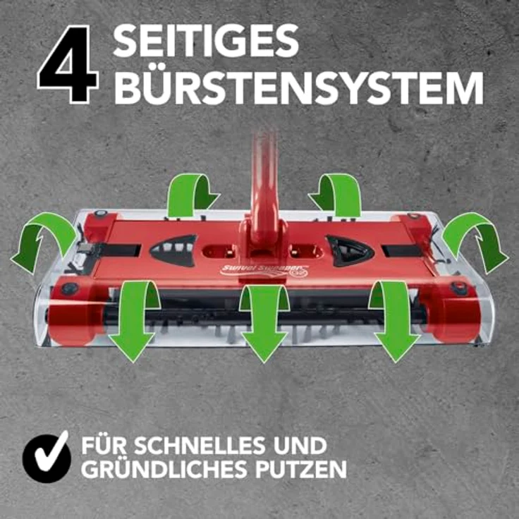 in-trading Handelsgesellschaft mbH Akku-Besen Swivel Sweeper G2 - kabellos und wiederaufladbar - rot – Bild 2
