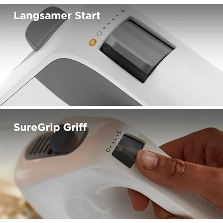 Kenwood JE 600 Handmixer, 650 Watt, Kunststoff, Turbotaste, weiß – Bild 5