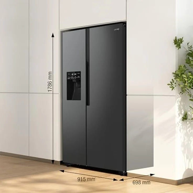 Gorenje NRR9185ESBXL, Side-by-Side Kühlschrank mit NoFrostPlus, LED Innenbeleuchtung und ConvertActive-Funktion, Edelstahl-Finish – Bild 2
