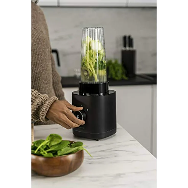Zwilling Enfinigy Standmixer, 600W, AC Motor, 2 Automatikprogramme, 0,55L, schwarz – Bild 4