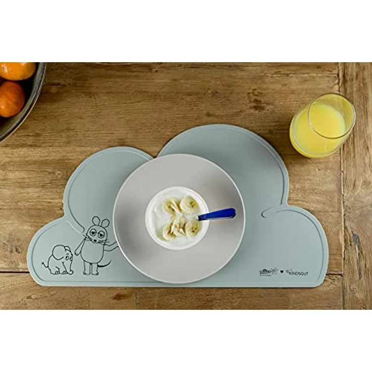 Kindsgut Platzdeckchen X Die Maus und der Elefant Aquamarin – Bild 2
