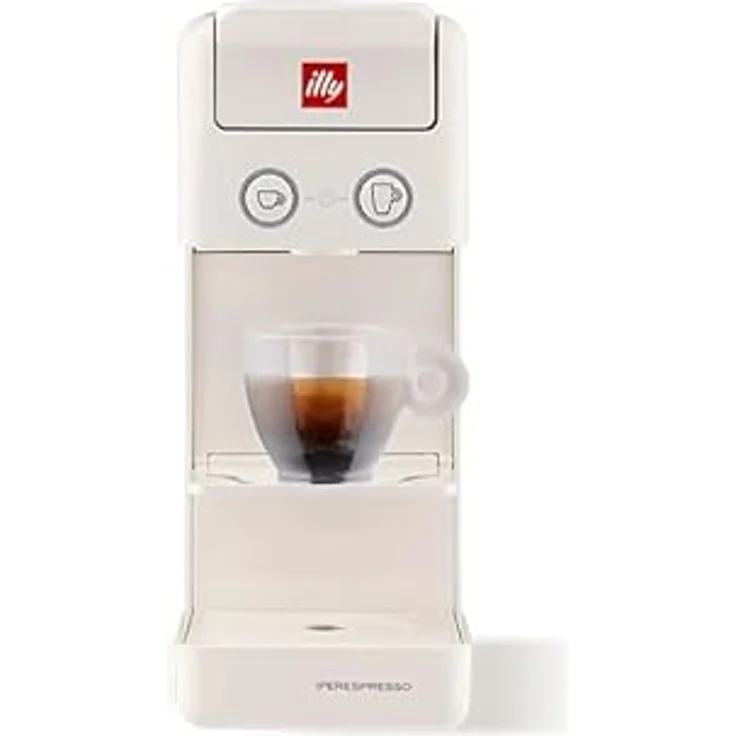 Illy Y3.3 Vollautomatische Pad-Kaffeemaschine, 0,75 l, in Weiß mit individueller Brühtemperatursteuerung und automatischer Entkalkungsfunktion – Bild 2
