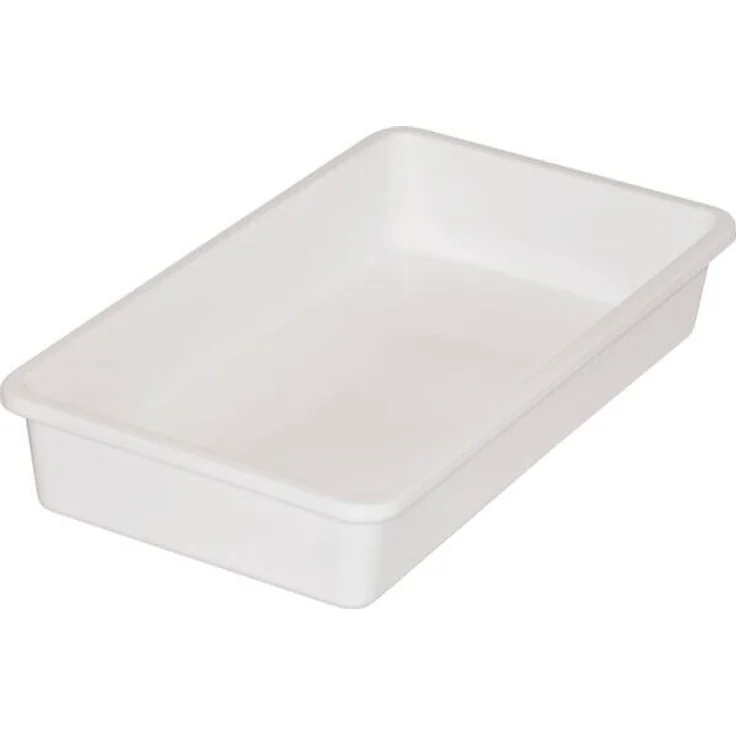 Rechberger Vorratsschale Kunststoff, weiß, Höhe: 50 mm, Länge: 290 mm, Inhalt: 2 l – Bild 1