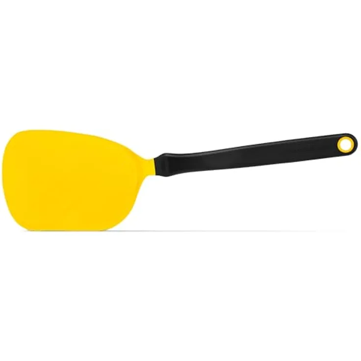 Dreamfarm CHOPULA Nylon Pfannenwender, gelb, flexibel, hitzebeständig bis 250°C, spülmaschinenfest, BPA-frei