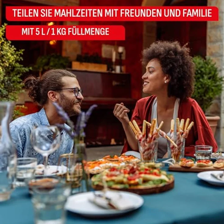 Tefal Easy Fry Pop Heißluftfritteuse, 5-Liter-Fassungsvermögen mit 10 automatischen Garprogrammen, inkl. 35 Backpapierblättern – Bild 3