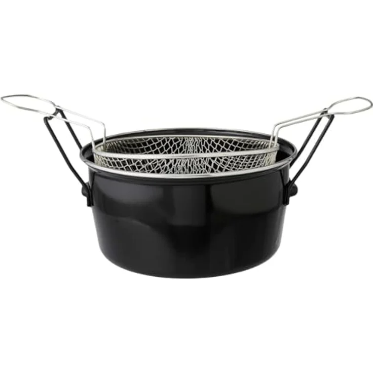Baumalu 311307 Frittiertopf mit Korb, liert, Stahl, 28 cm – Bild 3