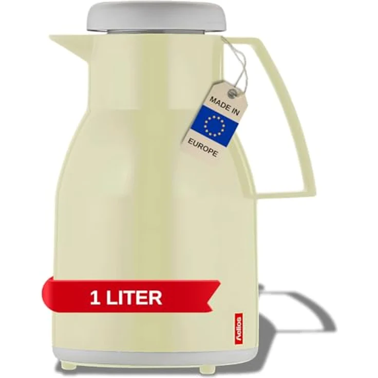 Helios 2744092 Kunststoff Isolierkanne Wash 1 L, vanille – Bild 2