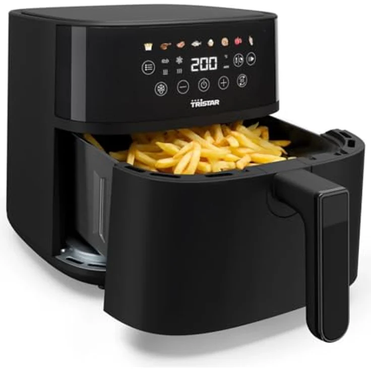 Tristar Heißluftfritteuse, 6-Liter, 1700 W mit LED-Touchscreen und 7 Voreinstellungen – Bild 3