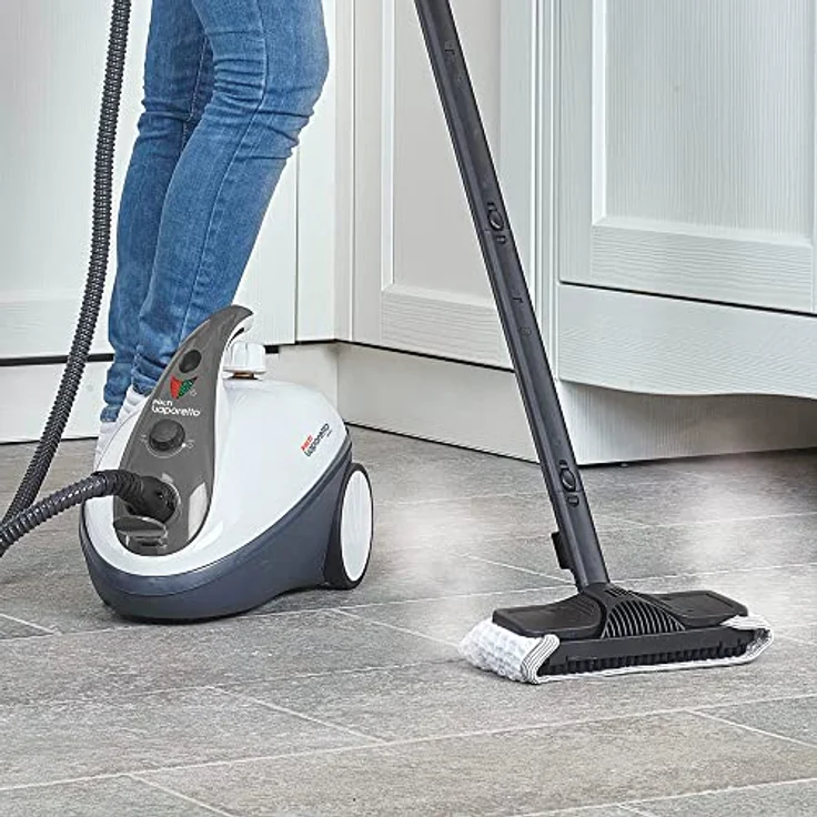 POLTI PTEU0267 Vaporetto Smart 30 S, maximal Druck 3 bar, Dampfausstoss bis zu 85 g-min, Anzeigesignal: Druck bereit, schwarz - weiss, tötet und beseitigt 99,99% der Viren, Keime und Bakterien – Bild 5