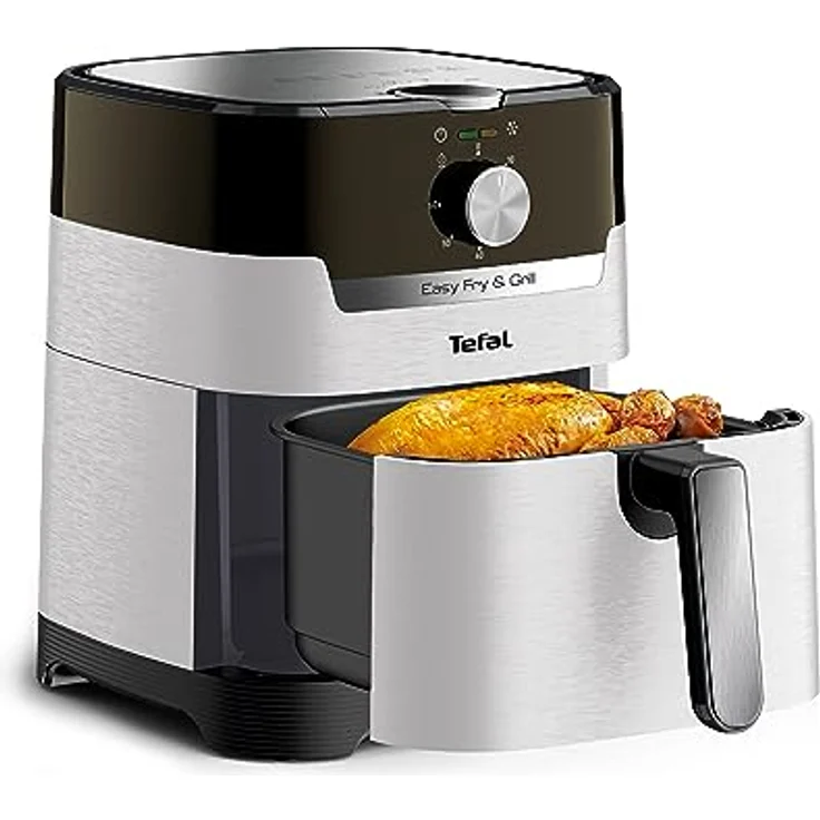 Tefal EY501A Easy Fry & Grill Heißluftfritteuse | 4,2 L Fassungsvermögen | 2-in-1 Technologie | Extra Crisp-Technologie | energiesparend | Grill-Technologie | Timer | Nube – Bild 1