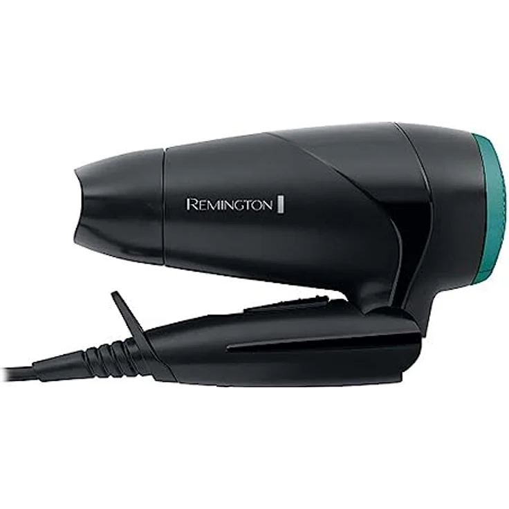 Remington Haartrockner On The Go D1500, 2000 Watt, weltweite Spannungsanpassung, klappbarer Reisehaartrockner, Stylingdüse, kompakter Diffusor, schwarz – Bild 3