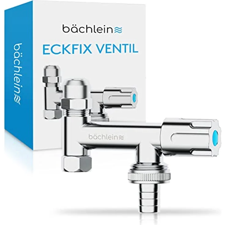 Bächlein Universal Zusatzventil - Eckfix-Geräteventil aus Messing mit Rückflussverhinderer – Bild 1