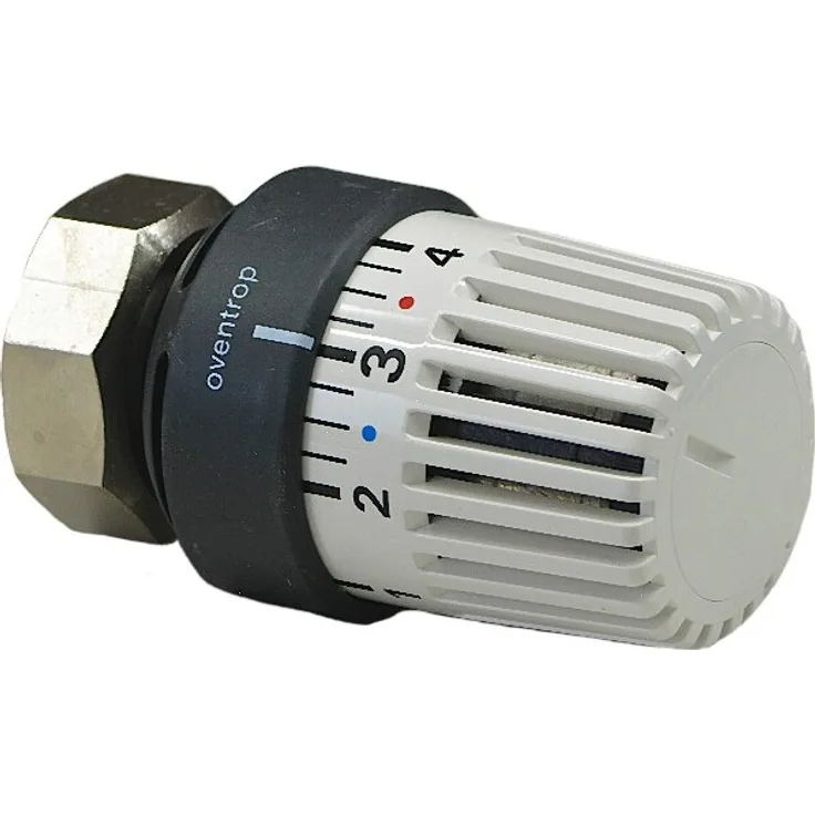 Oventrop Thermostat Uni L, Flüssigfühler für maxi/mini Ventile bis Bj. 1974, anthrazit/weiß, 7-28 °C