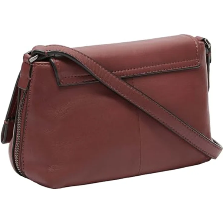 Liebeskind Berlin Umhängetasche Crossbody, aus echtem Rindsleder, Farbe Berry, verstellbarer Schulterriemen, mit Zipperfach – Bild 3