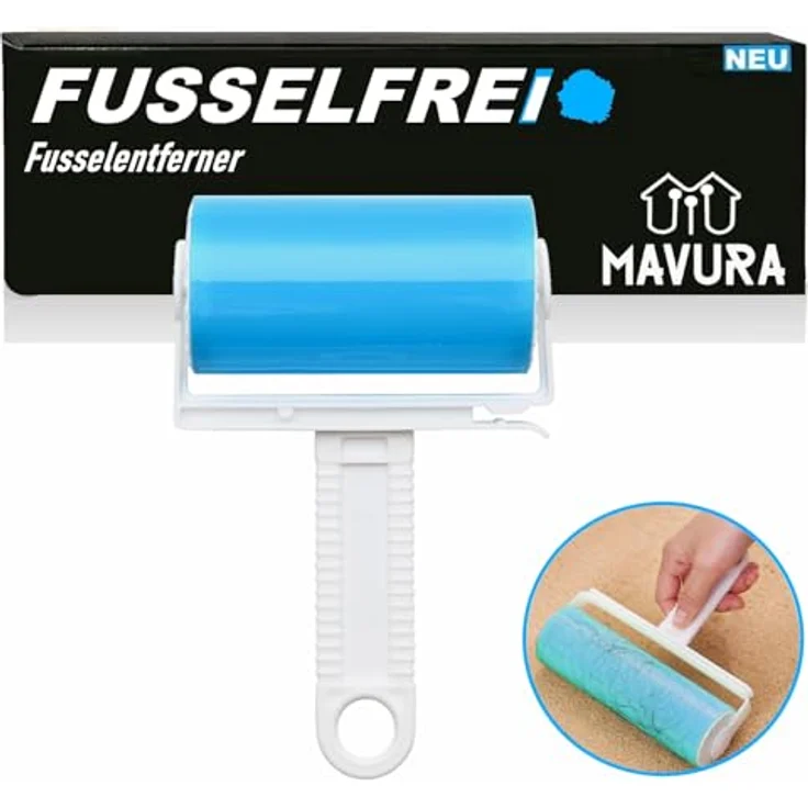 MAVURA Fusselroller FUSSELFREI wiederverwendbarer Fusselentferner Tierhaarentferner waschbar Flaumentferner abwaschbar - Preisvergleich – Bild 1