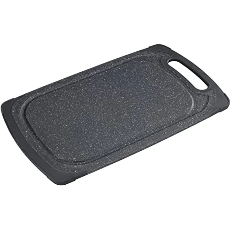 Maximex Wende-Auftau- & Schneidebrett - Zeitsparendes Wende-Auftau-Schneidebrett, Polypropylen, 40.5 x 1 x 24 cm, Dunkelgrau