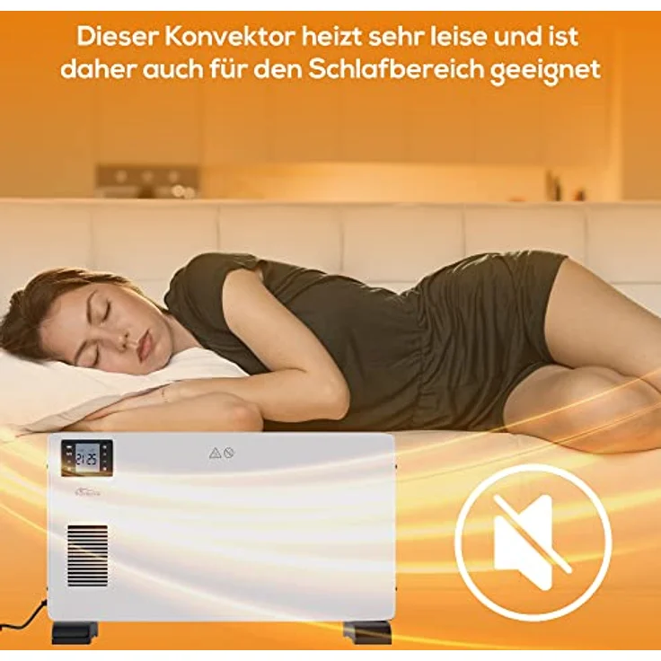 Tronitechnik TT-KH-102 Heizgerät Konvektor Radiator Heizung stufenlose Thermosteuerung (1000W / 1.300W / 2.300W), Konvektor – Bild 5