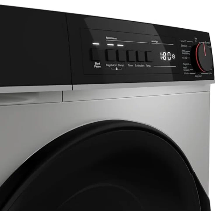 Sharp Waschmaschine ES-PRO612SA-DE, 6kg, Silber, AquaStop, 1200 U/min, 15 Programme, SoftTouch-Bedienung – Bild 6