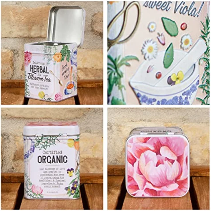 Nostalgic-Art Retro Teedose, Herbal Blossom Tea – Geschenk-Idee für die Küche, Aufbewahrung für losen Tee und Teebeutel, Vintage Design, 100 g – Bild 3