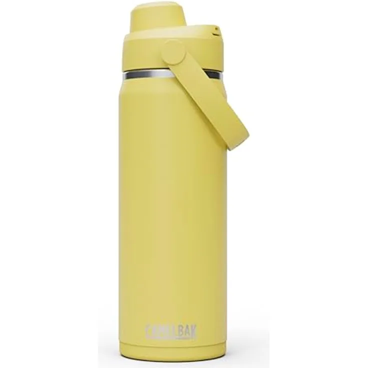 CamelBak Thrive Chug Trinkflasche, isolierter Edelstahl, 590 ml, auslaufsicher, gelbe Blüte