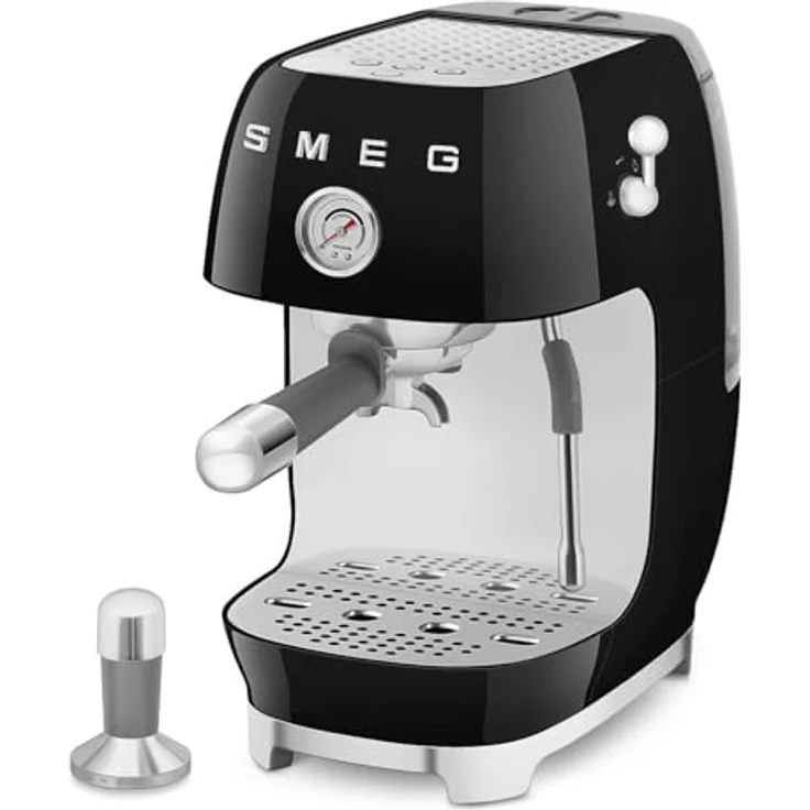 Smeg ECF03BLEU, Premium Siebträgermaschine im 50’s Style in schwarz, mit Cold-Brew-Funktion und 15bar Pumpendruck – Bild 3