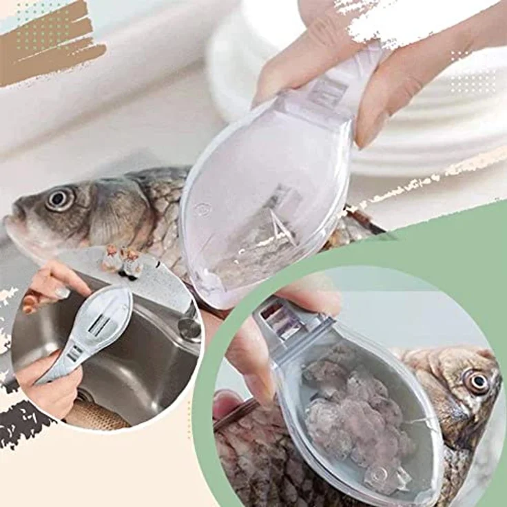 MAVURA Fishy Fischschuppenschaber Fischschuppenentferner Fischentschupper Fischschuppen Entferner Fisch entschuppen – Bild 2
