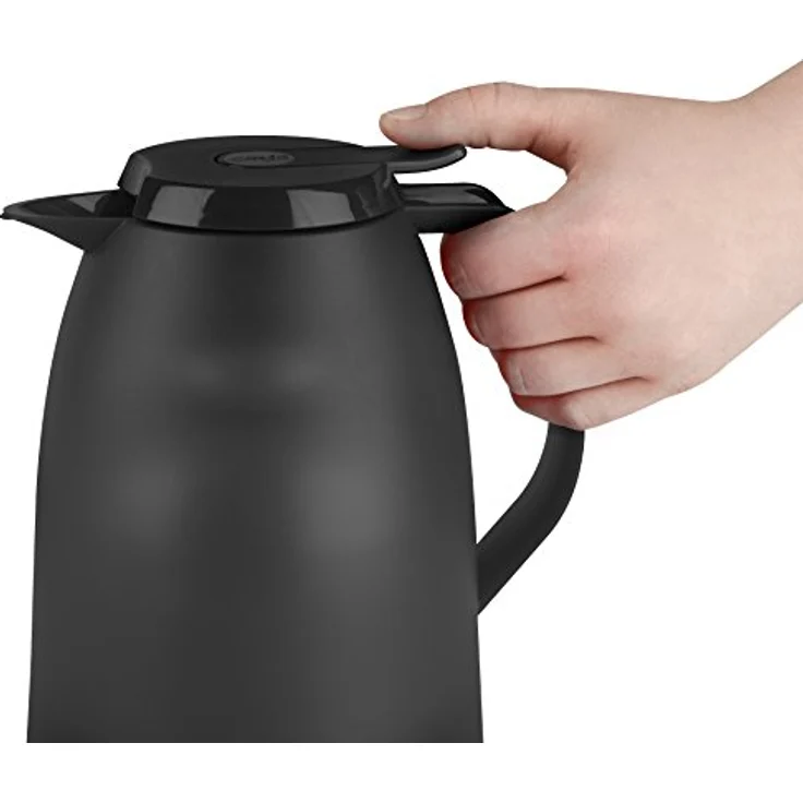 Emsa 514978 Isolierkanne, 1.5 Liter, Quick Tip Verschluss, 100% dicht, Anthrazit, Mambo – Bild 5