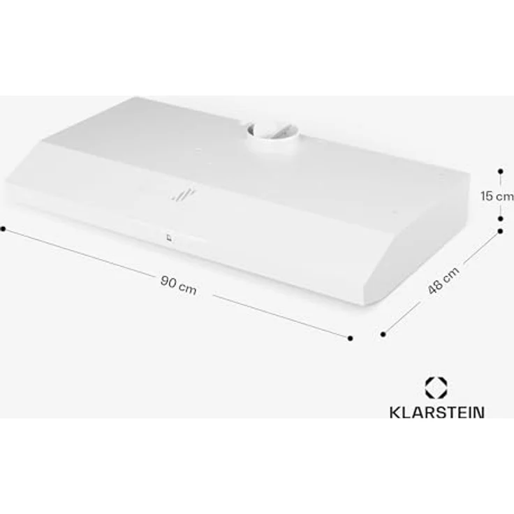 Klarstein Contempo Neo 90 Unterbauhaube, Edelstahldesign mit SenseControl Touch-Steuerung, 175 m³/h Abluftleistung, Umluftbetrieb möglich – Bild 9