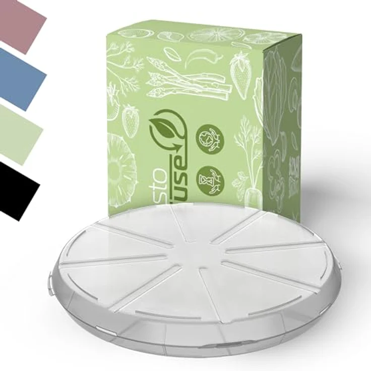 elasto Vorratsdose Pizzabox "ToGo", wiederverwendbar und umweltfreundlich, 100% recycelbar, BPA-frei, spülmaschinengeeignet – Bild 1
